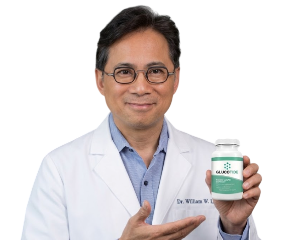 Dr. William holding Glucotide